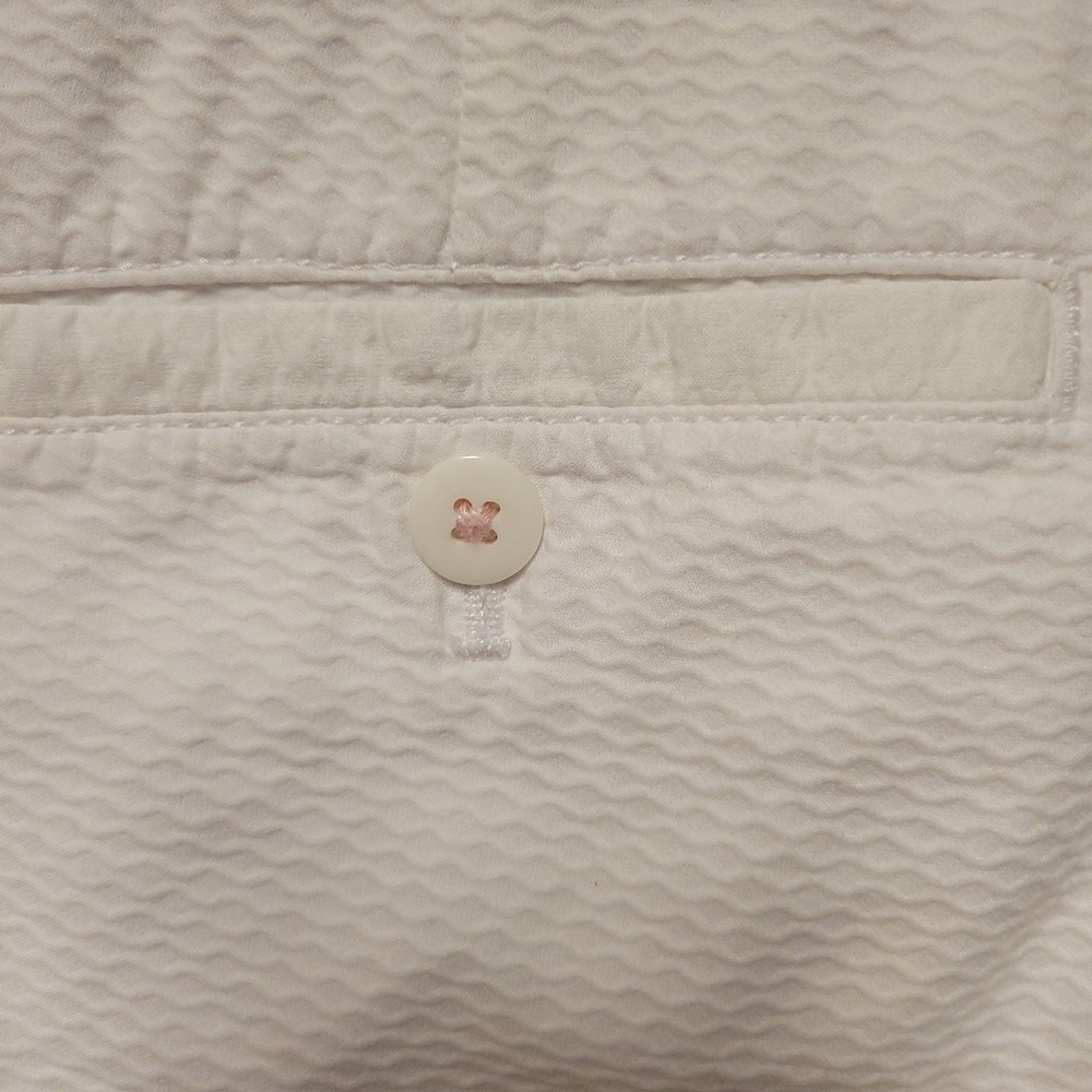 Lilly Pulitzer White Textured Short Women Euro Summer Vacation Clean Girl Size 2 - Picture 6 of 8